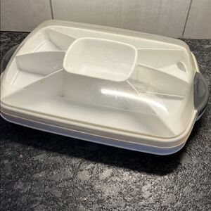 Pampered Chef Clear  Chillzanne appetizer & egg set. Freeze inserted disc.